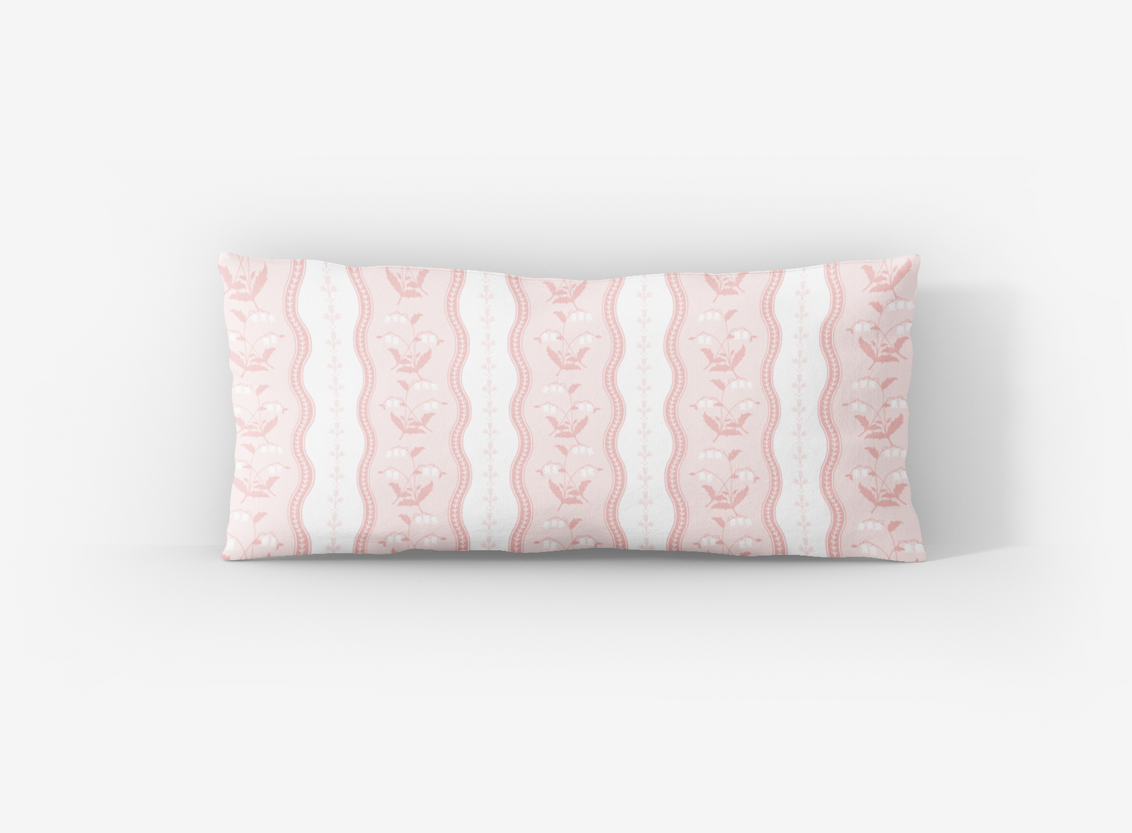 Wrapped In Lace x Nicole Speake Wavy Lily of the Valley Lumbar Pillow Cover