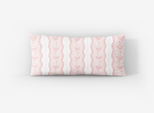 Wrapped In Lace x Nicole Speake Wavy Lily of the Valley Lumbar Pillow Cover