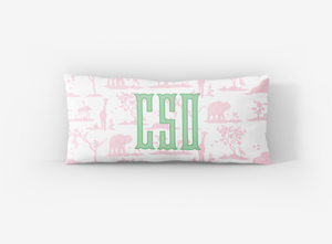 Zoo Toile Lumbar Pillow Cover