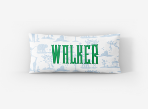 Zoo Toile Lumbar Pillow Cover