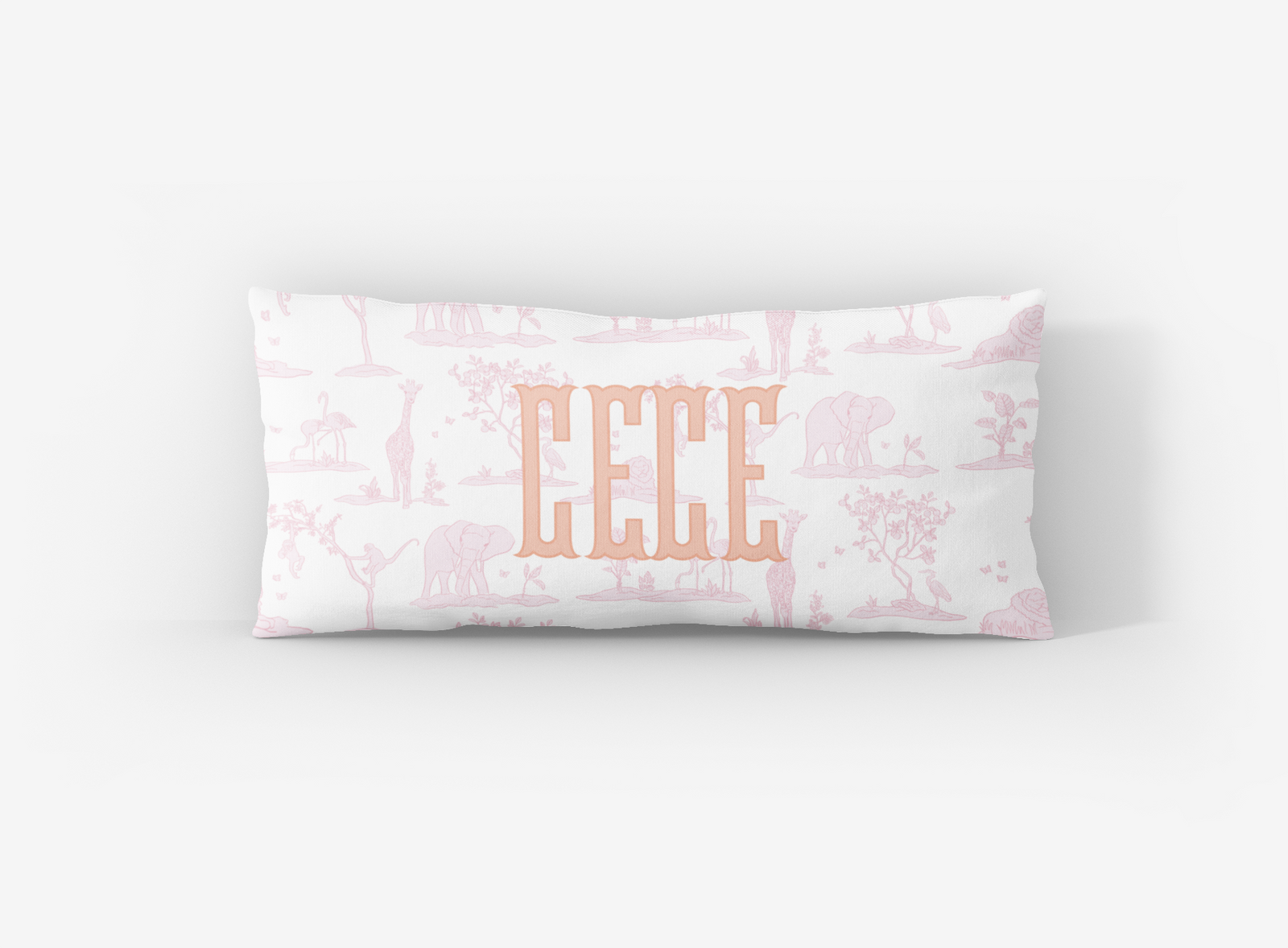 Zoo Toile Lumbar Pillow Cover