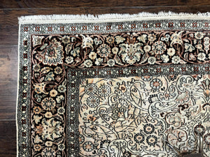 Silk Indian Kashmiri Rug 6x9