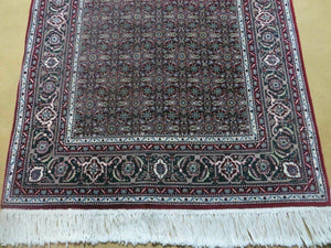 3' X 5' Vintage Fine Handmade Indian Amritsar Wool Silk Rug Nice