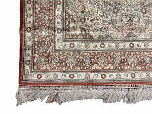 4' X 6' Vintage Fine Handmade Chinese Oriental Silk Rug 400 KPSI Wow