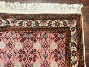 Turkish Sivas Rug 3x4, Pink, Handmade, Wool, Vintage