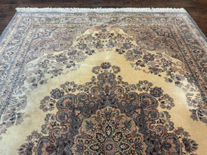 Belgium Power Loomed Wool Rug 6.9 x 9.6, Vintage Oriental Carpet