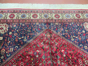 Persian Tribal Rug 7x10, Shiraz Carpet, Abadeh Rug