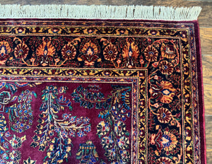 Antique Karastan Rug 8.6 x 12, Wool Pile, Vintage Discontinued Karastan Sarouk Lanamar