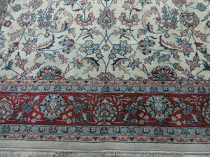 6' X 9' Vintage Handmade Fine Chinese Floral Oriental Wool Rug Carpet Beige
