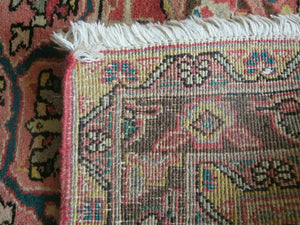 3' 9" X 10' 6" Semi Antique Handmade Turkish Wool Runner Rug