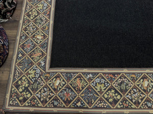 Palace Sized Stark Area Rug 12x19, Black Carpet