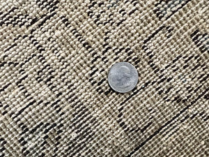 Antique Persian Tabriz Rug 9x12, Floral Medallion Rug, Hand-Knotted Wool Oriental Carpet, Room Sized Handmade Rug, 9 x 12 Vintage Farmhouse Rug