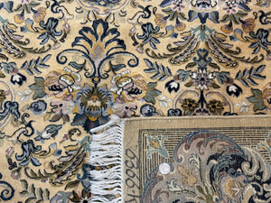 Pak Persian Rug 8x10, Allover Pattern, Fine 225 KPSI, Cream