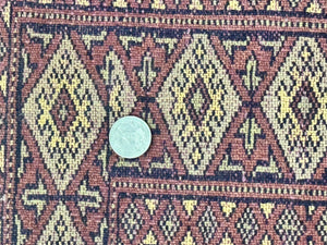 Turkoman Bokhara Rug 8x11, Camel Hair Color, Handmade Vintage Wool Pakistani Carpet