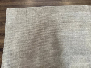 Tibetan Rug 8x10 Taupe Handmade Wool Modern Contemporary Carpet