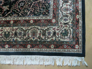 Indo Persian Rug 8x10, Wool Handmade Floral Carpet