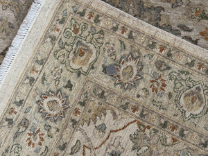 Pak Persian Rug 4x6, Beige, Pakistani Peshawar Rug, Handmade, Neutral Colors, Vintage Rug for Modern Home