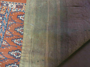 2'8" X 4' Antique Handmade Tribal Wool Rug Pillow Case Yamud Flat Weave Diamond