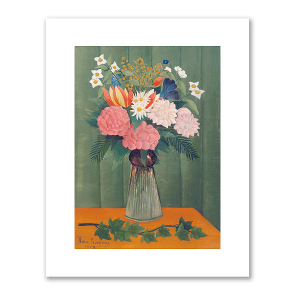 Flowers in a Vase by Henri Rousseau