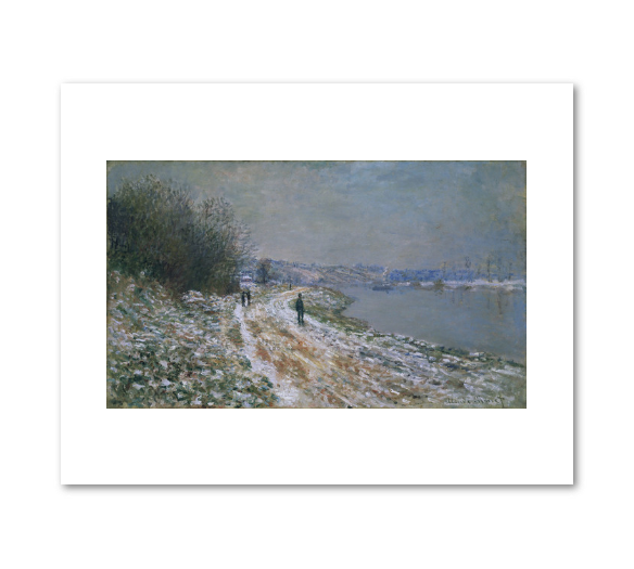 Chemin de halage à Argenteuil (Towpath at Argenteuil, Winter) by Claude Monet
