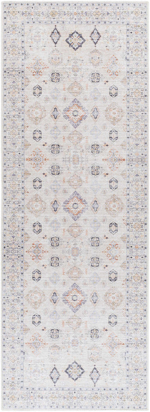 Beige Beckett Washable 7ft Runner Rug - Clearance