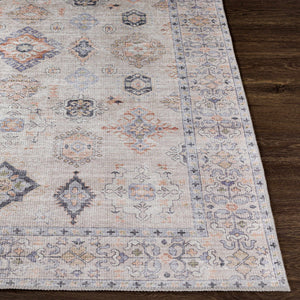 Beige Beckett Washable 7ft Runner Rug - Clearance