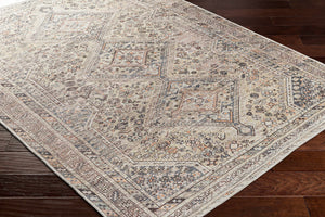 Barny Tan Washable 7ft Runner Rug