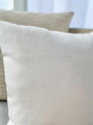 Summer Classic White Indoor Outdoor Pillow