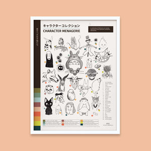 Anime Character Menagerie Print