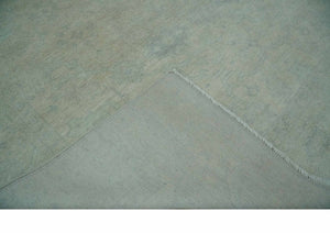 Antique look Beige and Gray Hand Knotted Oriental Oushak 8x10 wool Area Rug