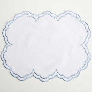 AQUELLE WHITE RECTANGLE FABRIC PLACEMAT (Set Of 4)
