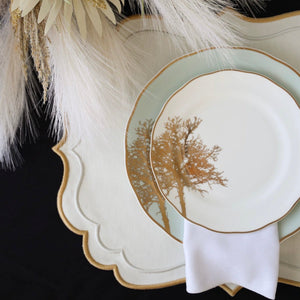 ARISTA IVORY RECTANGLE FABRIC PLACEMAT (Set Of 4)