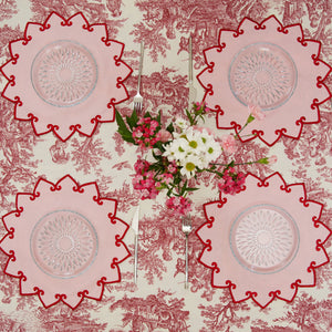 ASHBURY PINK CROWN FABRIC PLACEMAT (Set Of 4)