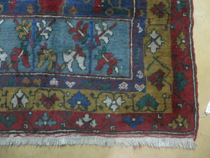 4' X 8' Vintage Handmade Turkish Kazak Pattern Wool Rug Carpet Nice # 105