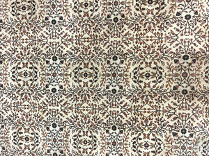 Turkish Rug 6x8, Kayseri Carpet, Handmade Vintage Wool Rug, Cream Multicolor, Allover Pattern