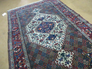 4' X 7' Vintage Handmade Turkish Floral Orient Medallion Wool Veg Dye Rug Nice