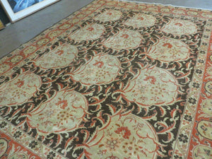 6' X 8' Vintage Handmade Pakistan Floral Oriental Wool Rug Details Organic Nice