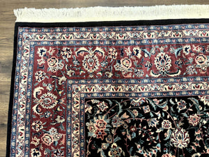 Large Sino Persian Rug 10x15, Floral Allover, Hand Knotted Wool Carpet, Fine