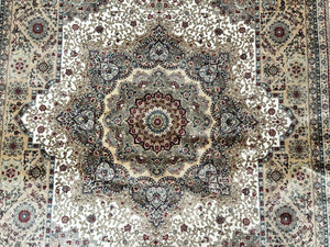 Turkish Memluk Silk Rug 4x6, Hereke Carpet, Bamboo Silk, New