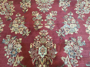 8' X 12' Vintage Handmade India Floral Oriental Wool Rug Veg Dyes Organic Red