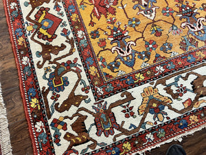Antique Persian Bakhtiari Rug 14x19 – Rare Palace Size Carpet