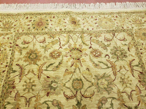 Belgium Power Loomed Rug 5x7, Vintage Oriental Wool Carpet, Beige