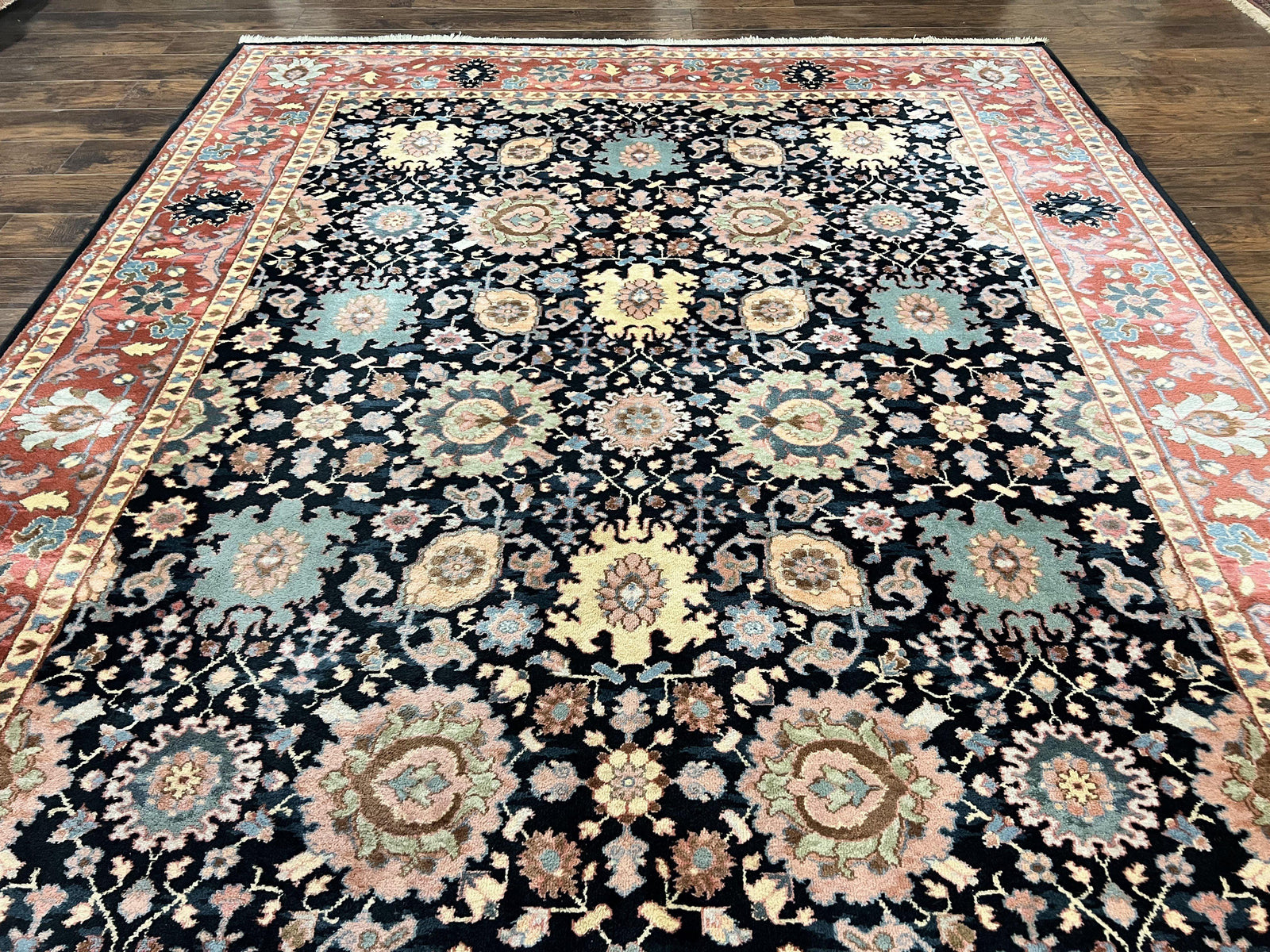 Karastan Rug 8 x 11.7, Karastan Williamsburg Kurdish Pattern 559, Wool Pile Vintage Karastan Carpet, Discontinued, Room SIzed Area Rug