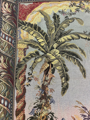 Vintage Tapestry 4 x 5.6, Adorned Elephant Pictorial