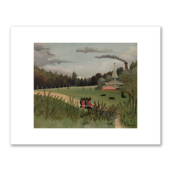 Landscape and Four Young Girls (Paysage et quatre jeunes filles) by Henri Rousseau