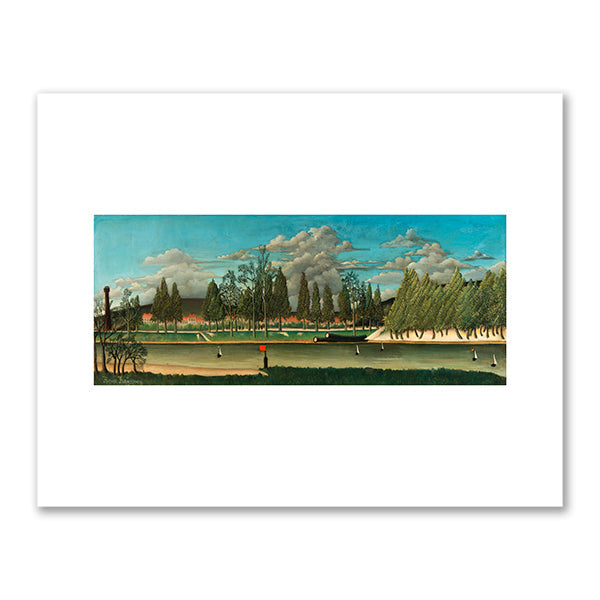 View of the Quai d'Asnières (Vue du quai d'Asnières) by Henri Rousseau