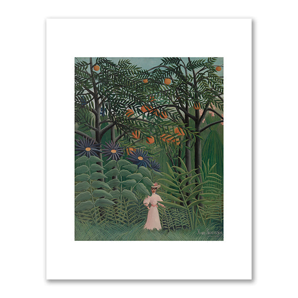 Woman Walking in an Exotic Forest (Femme se promenant dans une forêt exotique) by Henri Rousseau