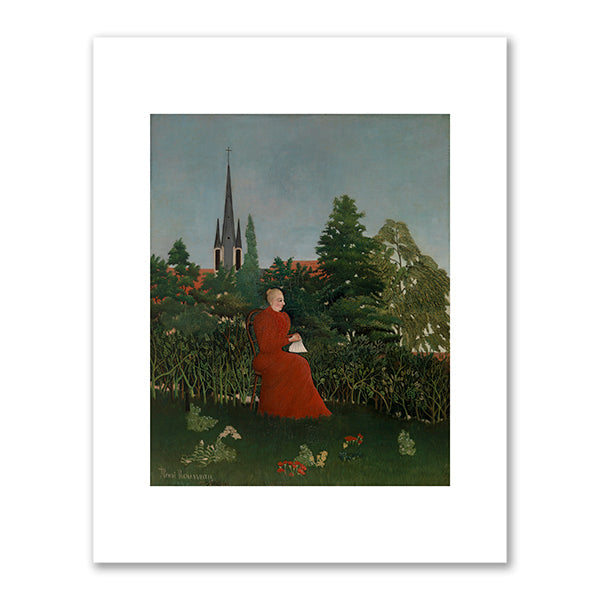 Portrait of a Woman in a Landscape (Portrait de femme dans un paysage) by Henri Rousseau