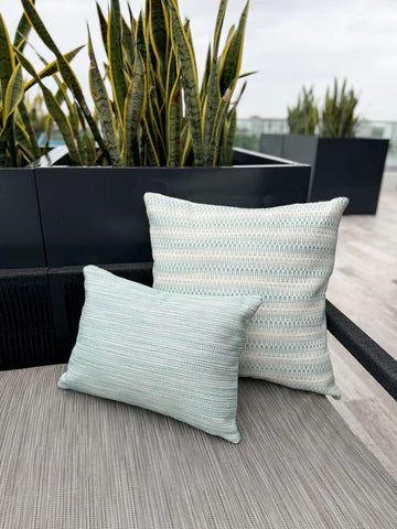 Bay View Aqua 14x20 Indoor Outdoor Pillow