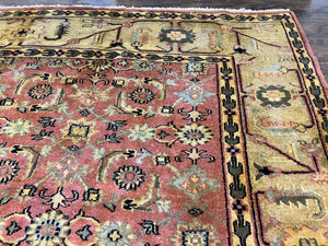 Large Turkish Rug 10x17, Oversized Palace Sized Vintage Handmade Oriental Carpet, Wool Oushak Rug, Light Red